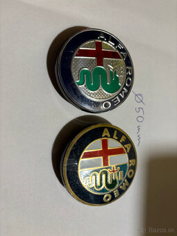 Stredové krytky Alfa Romeo - priemer 50, 56 a 59 mm - 2