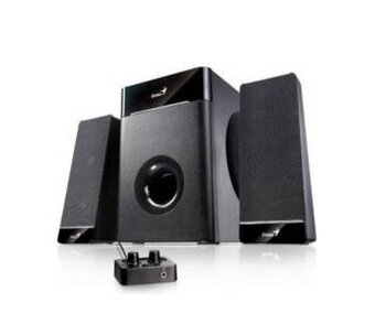 Reproduktory Genius SW-N2.1 1100W black wooden BASS control - 2