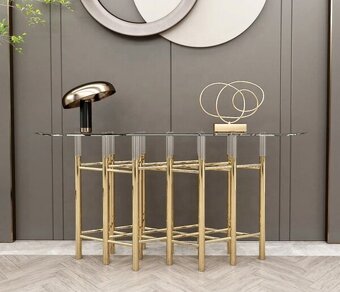 Konzola/komoda Amaretto Premium Glamour Gold - 2