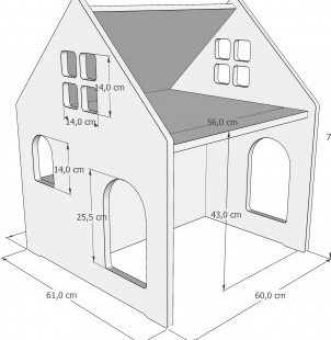 Edukačný stolík v tvare domčeka - 2