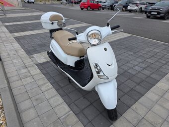 SYM Fiddle II 125s biely, 3900km - 2
