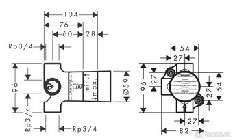 Základné teleso HANSGROHE Trio Universal 15981180 - 2