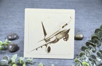 Drevené puzzle – Lietadlá (retro & moderné) - 2