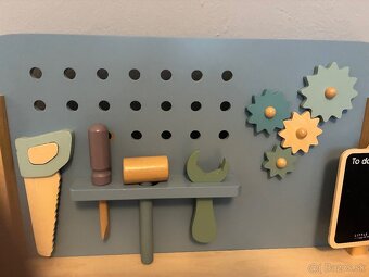 Drevený ponk Little Durch + box s náradím - 2