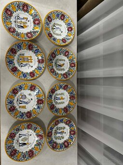 Set 8 tanierov modranska keramika - 2