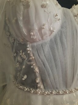 Svadobne šaty , biele - 2