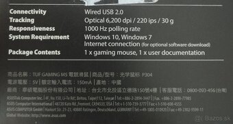 Predám novú hernú myš Asus Tuf Gaming M5. - 2