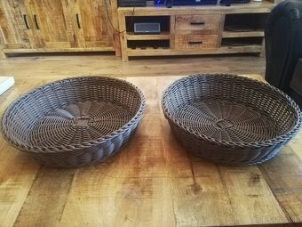 2 okrúhle košíky s priemerom 34 cm - 2