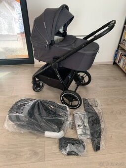 Predám kočík KINDERKRAFT SELECT Nea 2v1 Deep Grey - 2