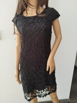 Elegantné čierne šaty. L/40 - 2