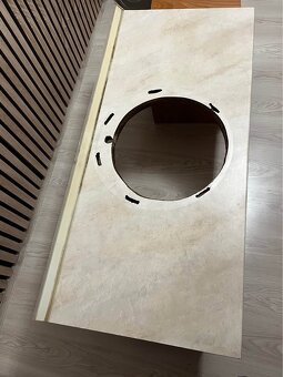 Pracovná doska s drezom – dekor mramoru (BA) - 2