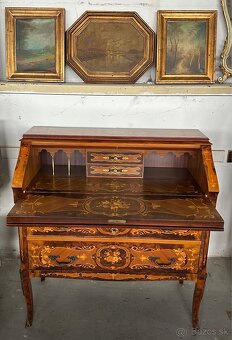 Intarzovaná písacia komoda - 2