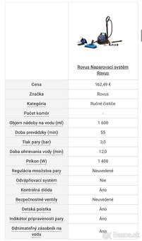 Naparovací systém Rovus - 2