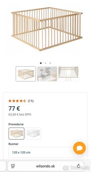 Drevená ohradka 120x120 - 2