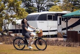 Nový elektrobicykel DYU C6 – dámsky, retro štýl, ešte v krab - 2