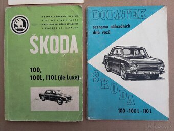 Seznam, katalog, dodatek na ŠKODA 100 vše za 49e. - 2