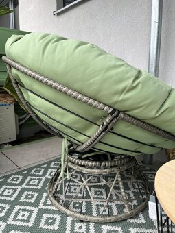 relaxačné kreslo na záhradu/terasu/balkón - 2