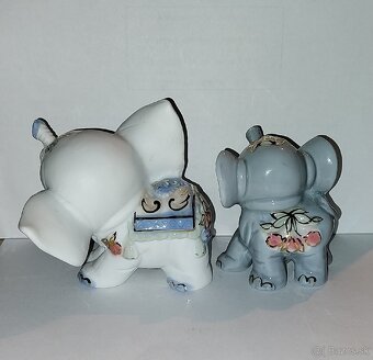 porcelánoví slonici sošky zberatelske kusky em&em collection - 2
