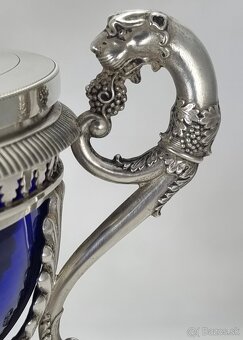 Starožitná strieborná cukornička - 376 gramov - 2