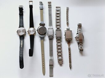 7 ks dámske hodinky, vložene nove baterie a su dobre funkčne - 2