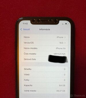Predam iPhone XR 64GB + prislusenstvo - 2