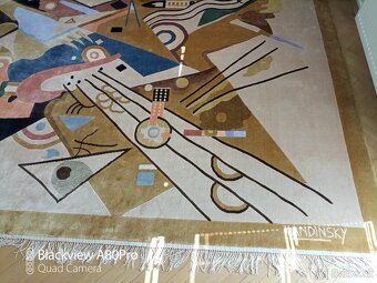 Moderní vlnění koberec - gobelín - 2