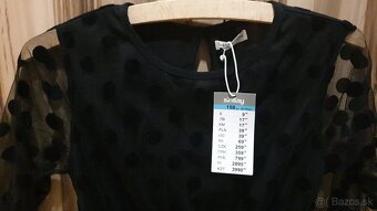 Cierne saty s gulickami - 2