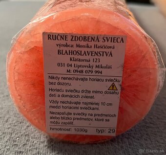 Rucne zdobené sviece - 2