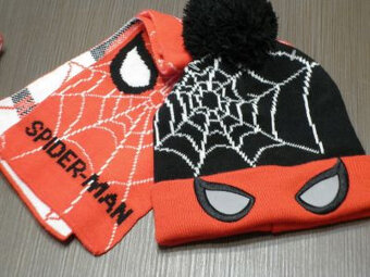 Spiderman detská čiapka so šálom - 2