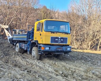 MAN 19,322 - 4x4 Trojstranný sklápač + hydraulická ruka - 2