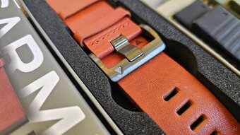 remienok GARMIN QUICKFIT 26 brown leather - 2