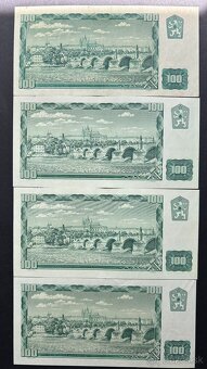 Bankovky ČSSR 100 Kčs série B, R,T aunc/1+ - 2