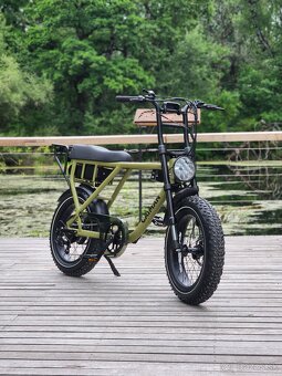 Elektrobicykel CAIMAN 35kmh/ 120km/ Dvojmiestny/Army Green - 2