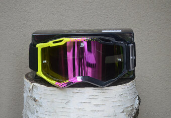 Predám sx mx atv shot okuliare žlto ružové zrka. sklo - 2