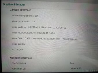 Predám 2Din 10 ´autorádio Android 15 Podofo A3454 - 2