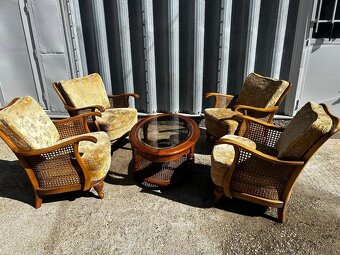 Starožitné ratanové kresla / sedenie - 2