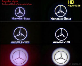 Projektové svetlá - Mercedes znak - 2