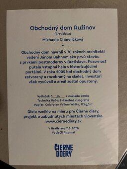 Čierne diery - OC Ružinov - Chmelíčková - 2