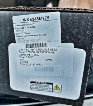 Kovane piesty Wiseco VW 1.6 16v - 2