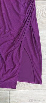 Fialové spoločenské šaty - 2
