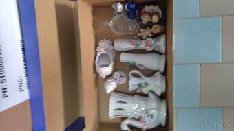 Predám keramické sošky a po striebrene jablko - 2