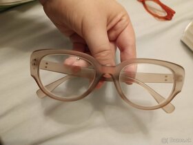 Retro Dioptrické okuliare béžové -3,50 - 2