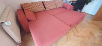 Čalúnená rohová rozkladacia sedačka za odvoz - 2