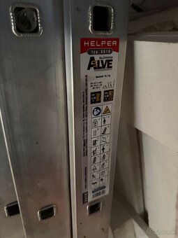 hliníkový rebrík 6.9m - 2