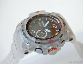 SMAEL 8007 Transparent Dual-Time vodotesné športové hodinky - 2