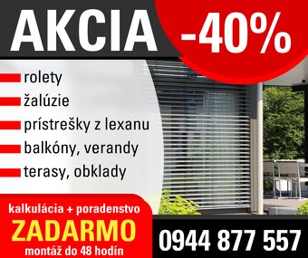 ROLETY, ŽALÚZIE, PRÍSTREŠKY, ZÁBRADLIA - 2