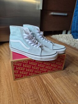 Vans SK8-HI TAPERED - Vysoké tenisky - canal blue 42.5 - 2