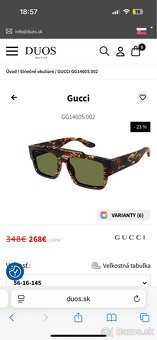 Pánske slnečné okuliare značky Gucci - 2