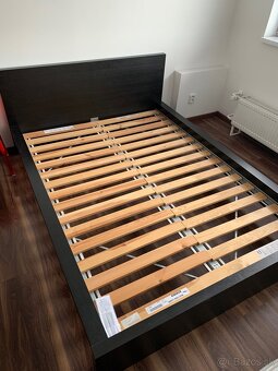 Ikea postel MALM čierna + matrac SULTAN - 2