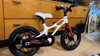 Detský bicykel RoyalBaby - space shuttle 14” - červeny biely - 2